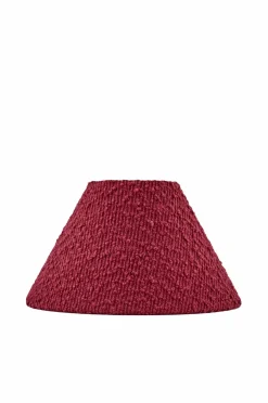 Globen Lighting Lampeskærme>Lampeskærm Iris 20 Bourgognefarvet bouclé