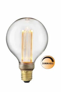 Globen Lighting Pære Laser LED Globepære dæmpbar Klart glas Hot