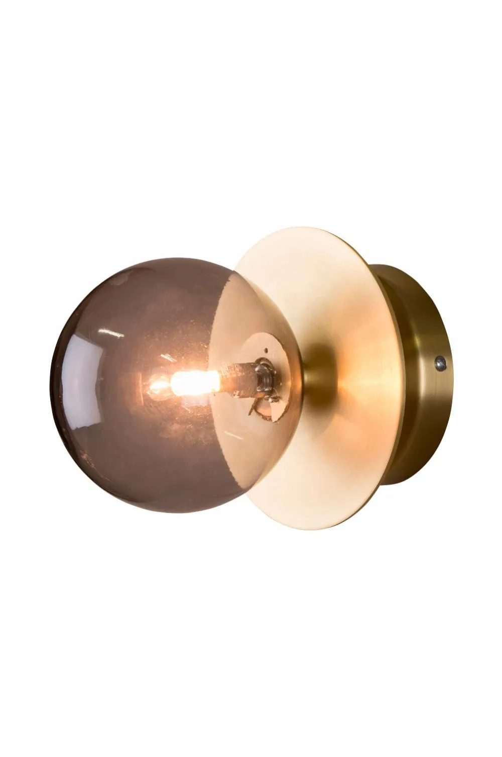 Globen Lighting Væglampe/loftlampe Art Deco IP Røg/messing Online