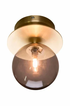 Globen Lighting Væglampe/loftlampe Art Deco IP Røg/messing Online