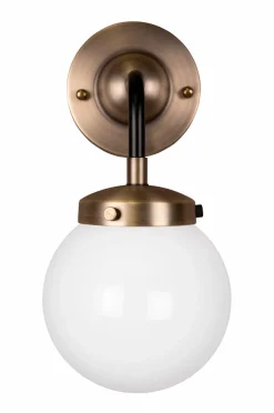 Globen Lighting Væglampe Alley 1 IP44 Antik/hvid New