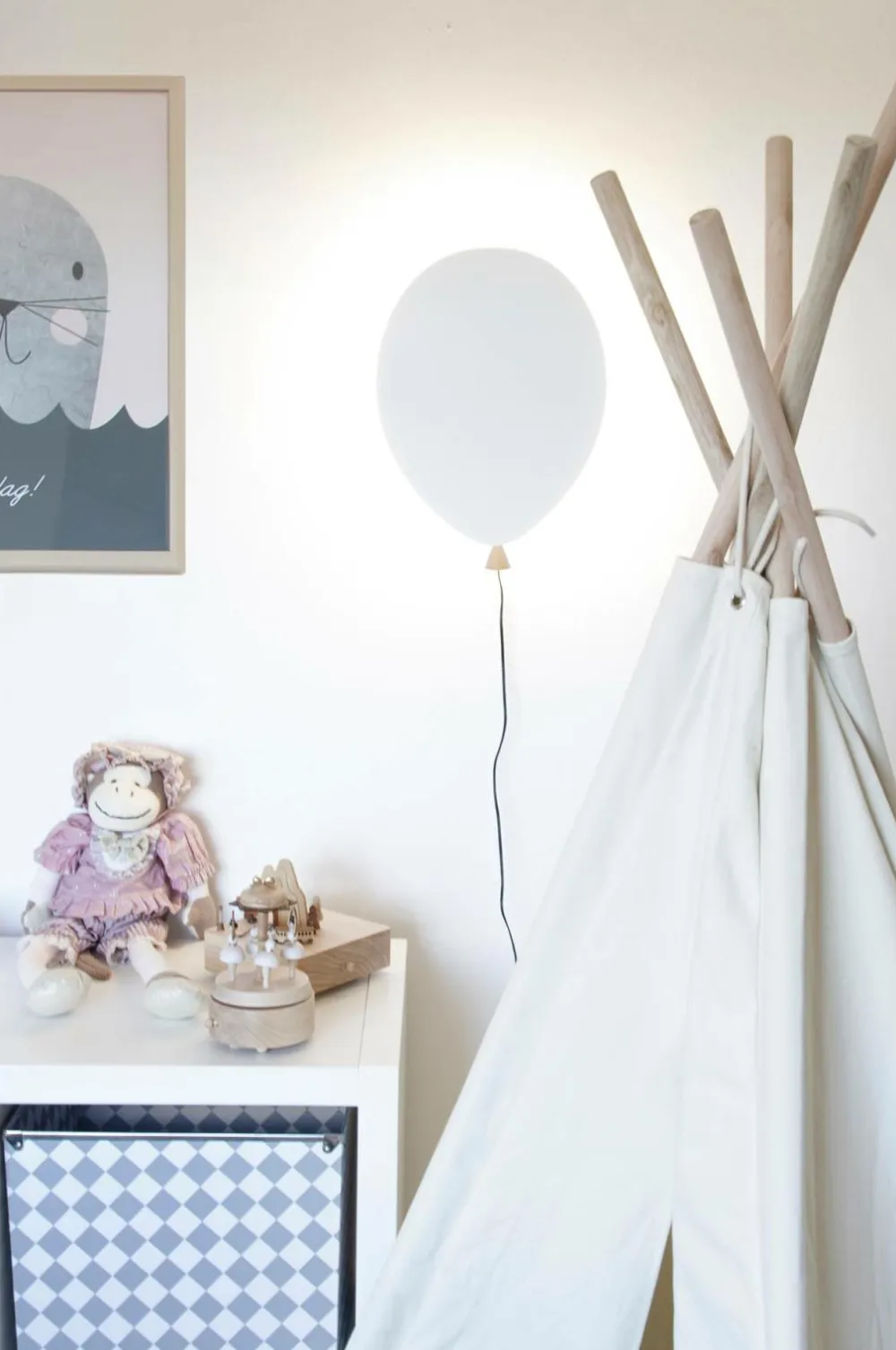 Globen Lighting Børnelamper>Væglampe Balloon Hvid
