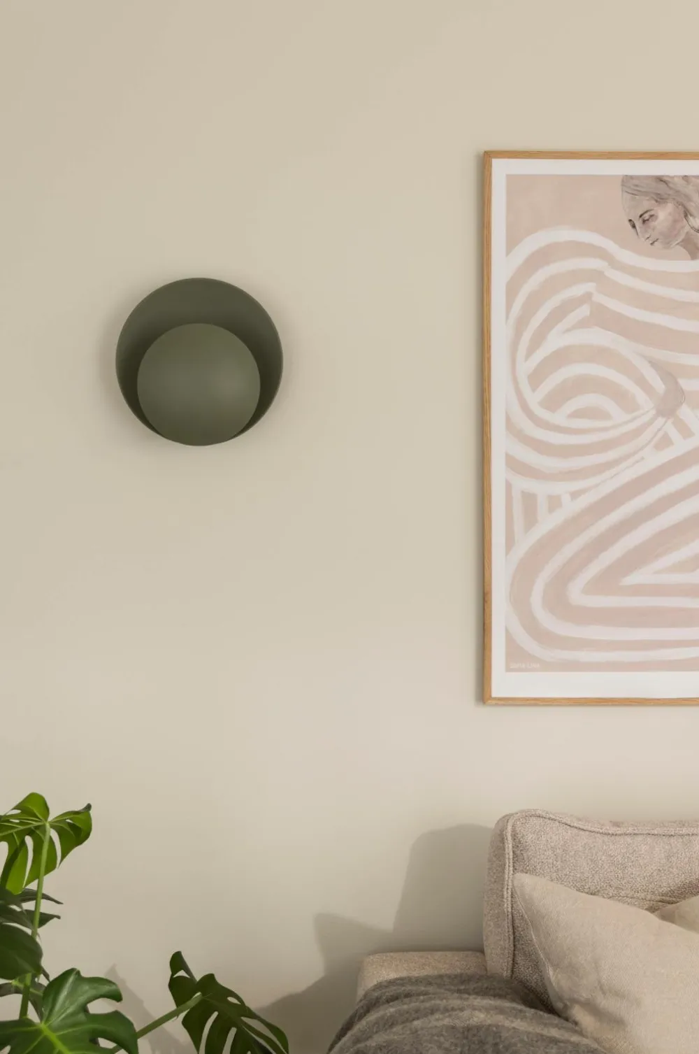 Globen Lighting Væglamper>Væglampe Orbit Moss green