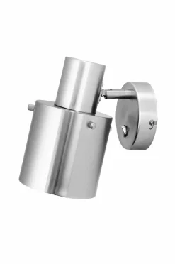 Globen Lighting Væglampe Clark 1 Børstet stål Outlet