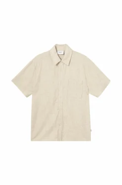 Grunt Skjorte Vap Linen Shirt Sand Outlet