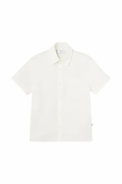 Grunt Skjorte Vap Linen Shirt White Outlet