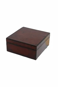 Halvor Bakke Småopbevaring>Opbevaringsboks i læder med låg Brun