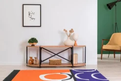 Hanah Home Tv-Bænke>Tv StativTanner Fyrretræ/Sort