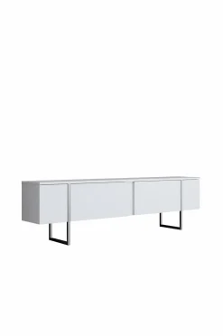 Hanah Home TV-bænk Laurel Hvid/sølv Clearance