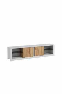 Hanah Home Tv-Bænke>TV-bænk Lina Hvid/eg