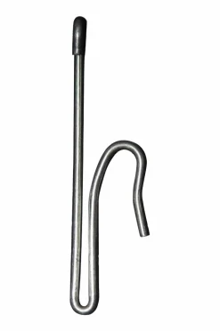 Hasta Gardintilbehør>1 fingerkrog til glider Sølvfarvet