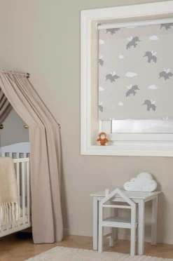 Hasta Børnerullegardin Elephant Multi New