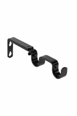 Hasta Gardinstangbeslag dobbelt 16/19 mm Sort New