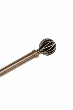 Hasta Gardinstangssæt Ylva 160-300 cm Antik messing Best