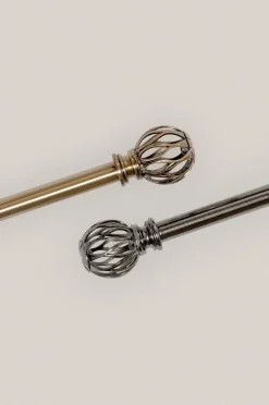 Hasta Gardinstangssæt Ellen 110-200 cm Sortnikkel Sale