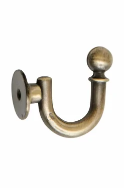 Hasta Gardintilbehør>Holderkrog 2-pak Antikmessing