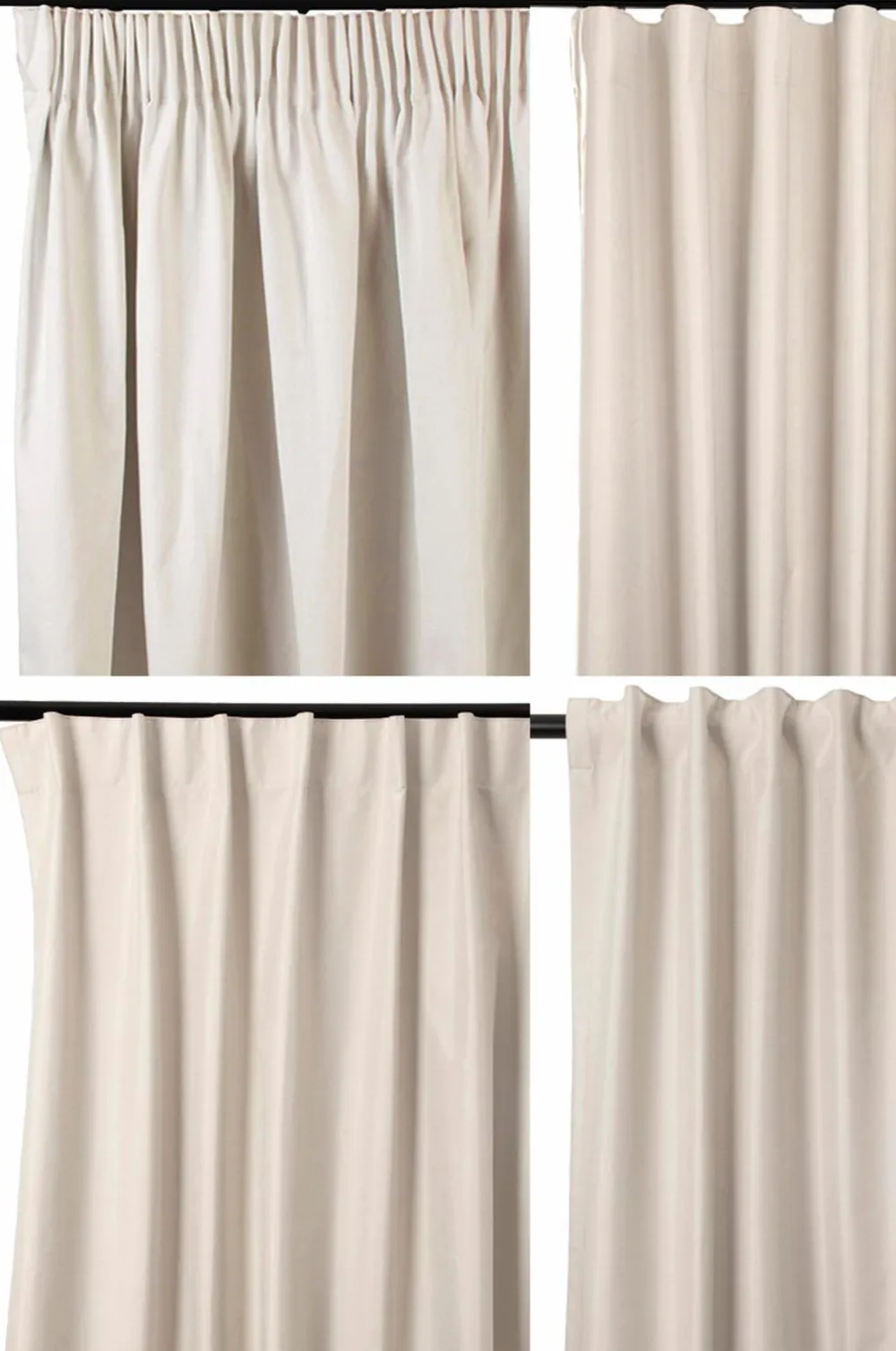 Hasta Mørklægningsgardin Extra Wide Nova, 268x280 cm Beige Best