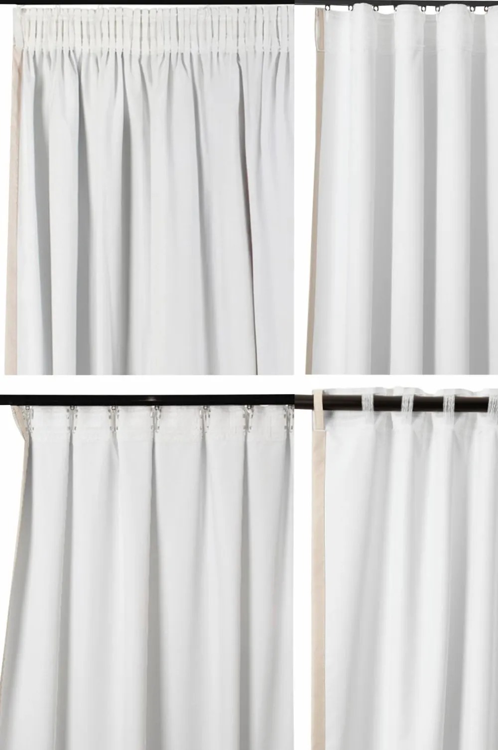 Hasta Mørklægningsgardin Extra Wide Nova, 268x280 cm Beige Best