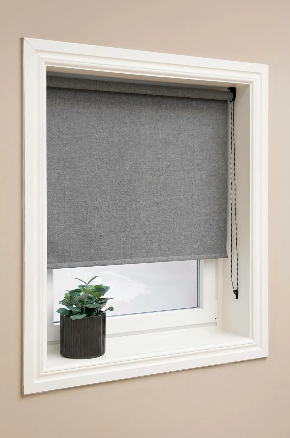 Hasta Mørklægningsrullegardin i tekstil højde 185 cm Antracit Sale