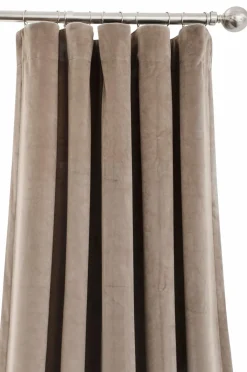 Hasta Velourgardiner>Smuk gardinlængde i velour Beige