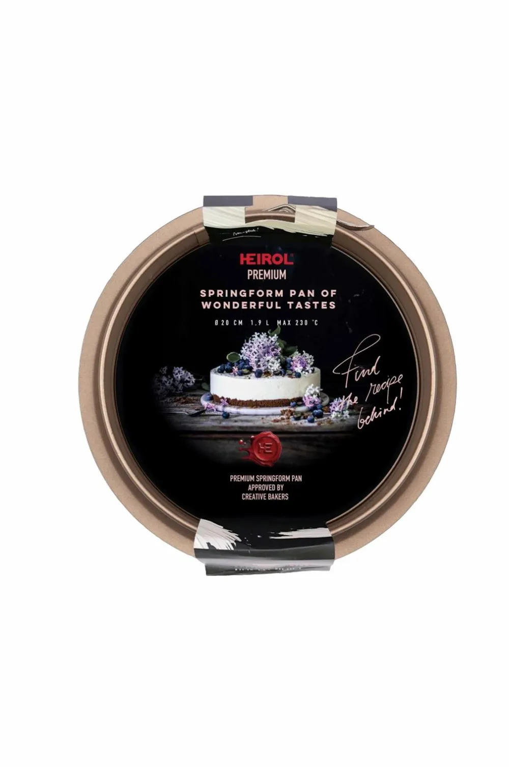 Heirol Bagetilbehør & Bageredskaber>Springform 20 cm Guld