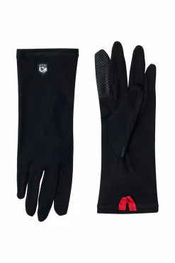 Hestra Handsker Merino Wool Liner Long - 5 Finger Black Hot