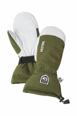 Hestra Handsker &- Vanter|Accessories>Luffer Army Leather Heli Ski Mitt Olive
