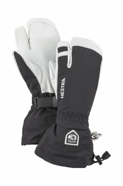 Hestra Skihandsker Army Leather Heli Ski 3-finger Sort Hot