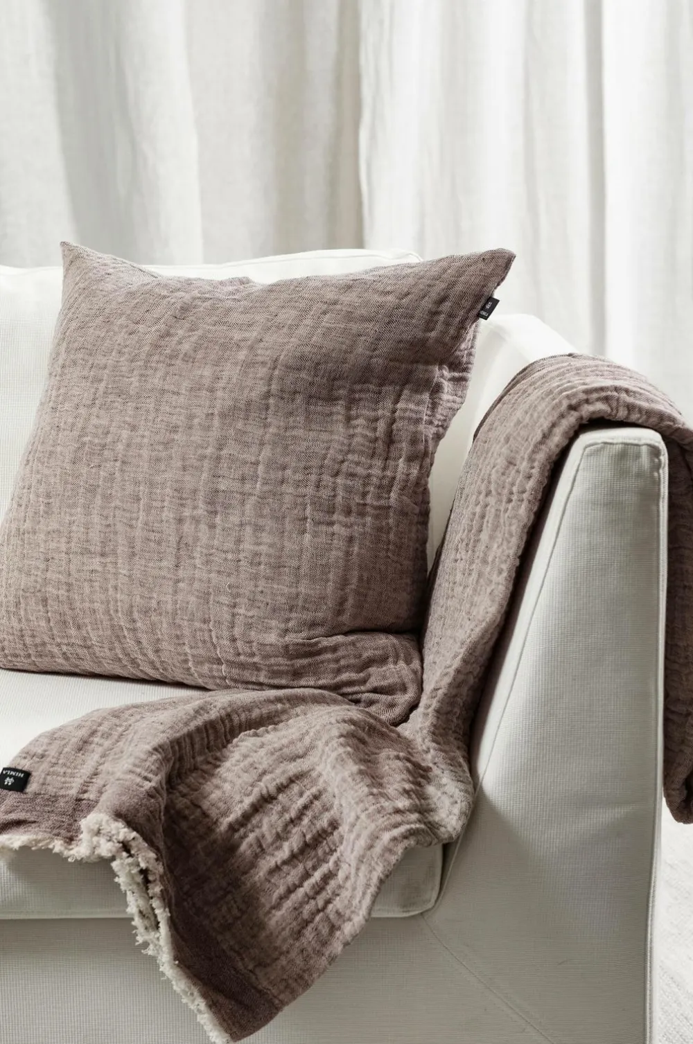 Himla Tæpper & Plaider>Plaid Emylin Prune