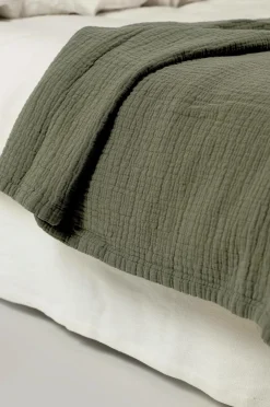 Himla Sengetæppe Denise Khaki Discount