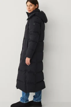 Áhkká Dunfrakke Down Coat Parka W Sort Hot