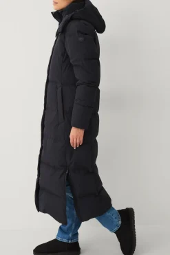 Áhkká Dunfrakke Down Coat Parka W Sort Hot