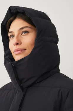 Áhkká Dunfrakke Down Coat Parka W Sort Hot