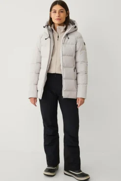 Áhkká Dunjakke Down Jacket w Hood Kitbeige Sale