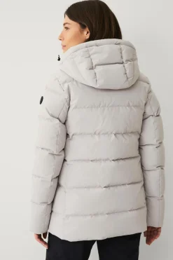 Áhkká Dunjakke Down Jacket w Hood Kitbeige Sale