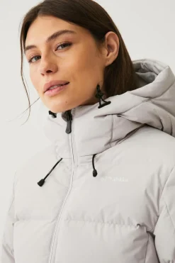 Áhkká Dunjakke Down Jacket w Hood Kitbeige Sale