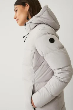 Áhkká Dunjakke Down Jacket w Hood Kitbeige Sale