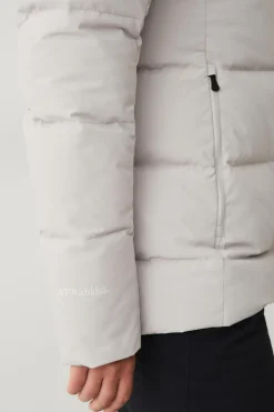 Áhkká Dunjakke Down Jacket w Hood Kitbeige Sale