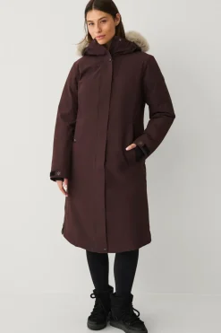 Áhkká Dunparka Down Parka Polar W Mørk brun Outlet