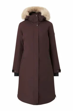 Áhkká Dunparka Down Parka Polar W Mørk brun Outlet