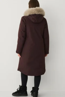 Áhkká Dunparka Down Parka Polar W Mørk brun Outlet