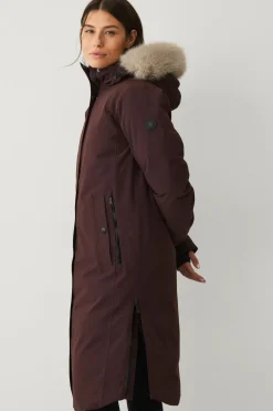 Áhkká Dunparka Down Parka Polar W Mørk brun Outlet