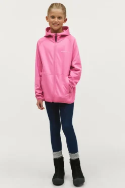 Áhkká Fleecetrøje Powerfleece Jr Rosa Hot