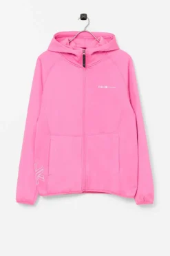 Áhkká Fleecetrøje Powerfleece Jr Rosa Hot