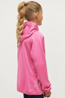 Áhkká Fleecetrøje Powerfleece Jr Rosa Hot