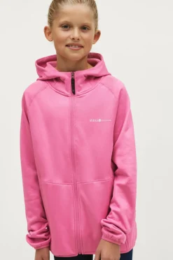 Áhkká Fleecetrøje Powerfleece Jr Rosa Hot