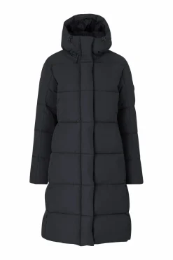 Áhkká Frakke Warm Mid Length Parka W Sort Sale