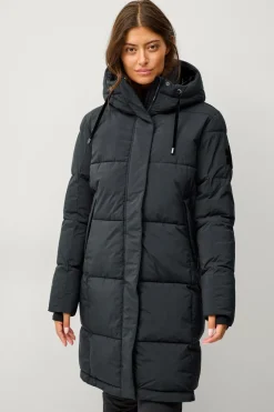 Áhkká Jakke Gold Warm Parka Matte Sort Sale