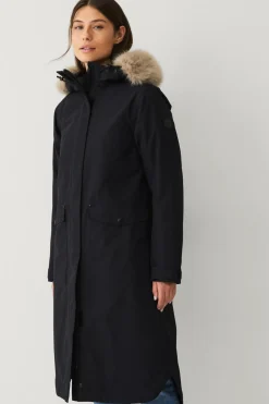 Áhkká Jakker & Frakker>Parka Urban Padded Long Parka W Sort