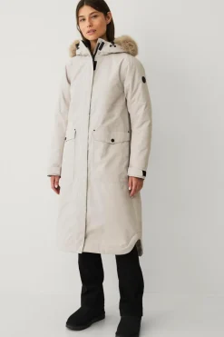 Áhkká Jakker & Frakker>Parka Urban Padded Long Parka W kittbeige